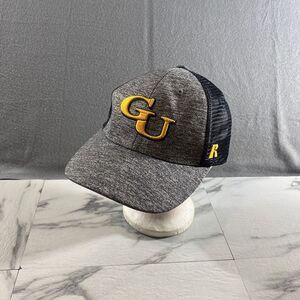 Russell Hat Mens Black GU Snapback Trucker Adjustable‎ Cap